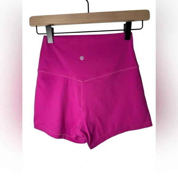CRZ Yoga Butterluxe High Waisted Crossover Shorts Pink Women’s Size Small (4/6) - Picture 5 of 8